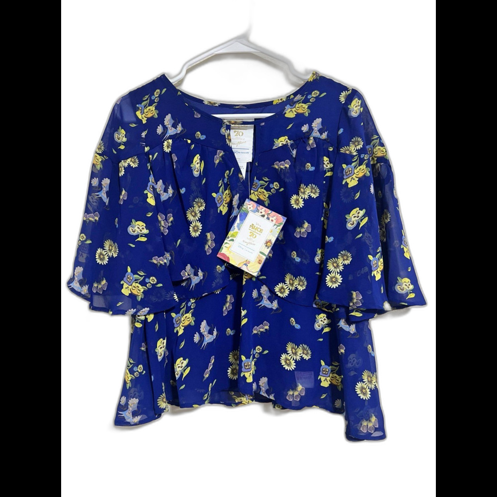 Her Universe X Disney - Alice in Wonderland by Mary Blair Top | Sz XS | NWT